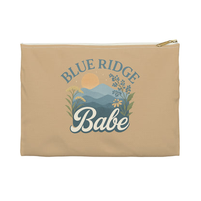 Blue Ridge Babe Accessory Pouch, Makeup Bag, Travel Organizer, Zipper Pouch, Gift for Her, Cosmetic Case