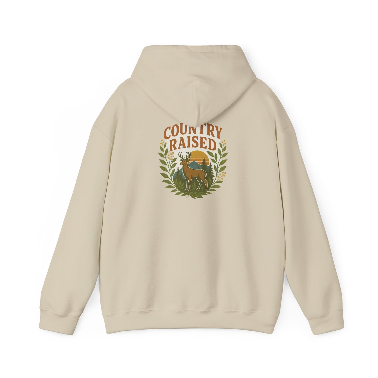 Country Raised Hoodie, Farm Life Pullover, Rural Living Sweatshirt, Outdoor Adventure Jumper, Ranch Style Outerwear