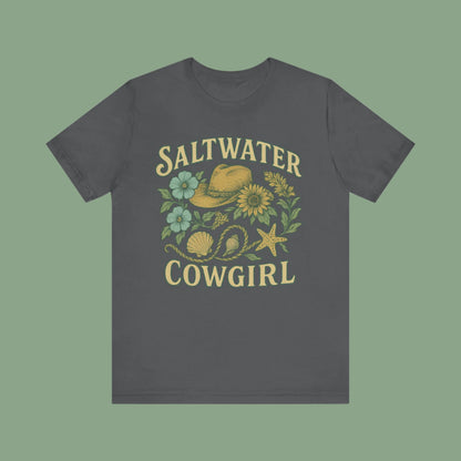 Saltwater Cowgirl Oversized faded beach Tee