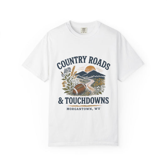 WVU Gameday T-shirt, Country Roads Tailgating Shirt, Touchdowns Tee, West Virginia University Fan Apparel, Unisex Tee