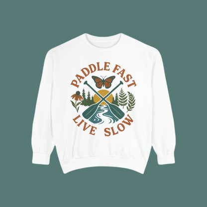 Whitewater Sweatshirt | Unisex Garment-Dyed Sweatshirt | Outdoor Apparel, Kayaking Gift, Adventure Clothing, Nature Lover's Wear, [...]
