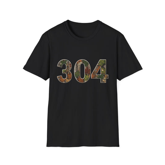 West Virginia Area Code Camo T-Shirt, WV Camo Tee, Mountain State Shirt, Appalachian Tee, 304 Area Code Shirt