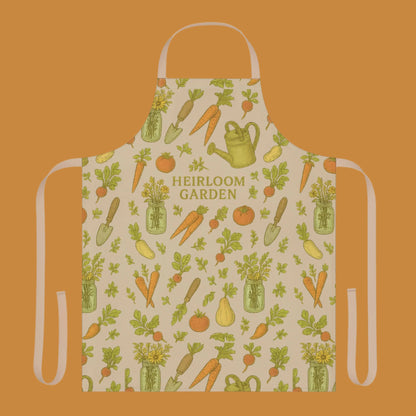 Heirloom Garden Apron, Gardening Gift, Kitchen Decor, Cooking Apron, Eco-Friendly Gift, Garden Lover Accessory