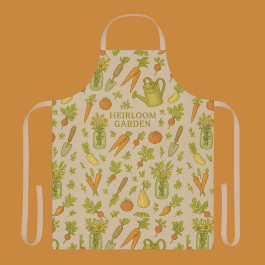 Heirloom Garden Apron, Gardening Gift, Kitchen Decor, Cooking Apron, Eco-Friendly Gift, Garden Lover Accessory