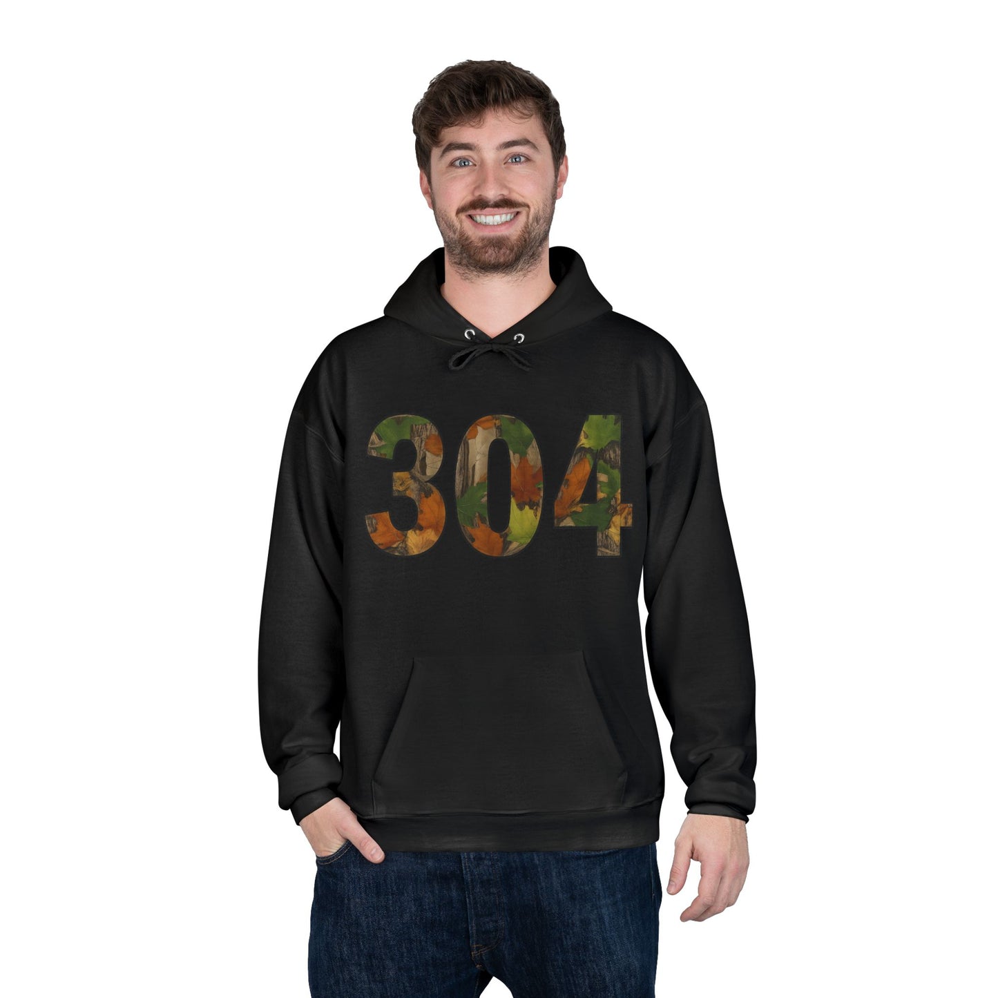 Camo '304' Hoodie — Camouflage Block Number Pullover