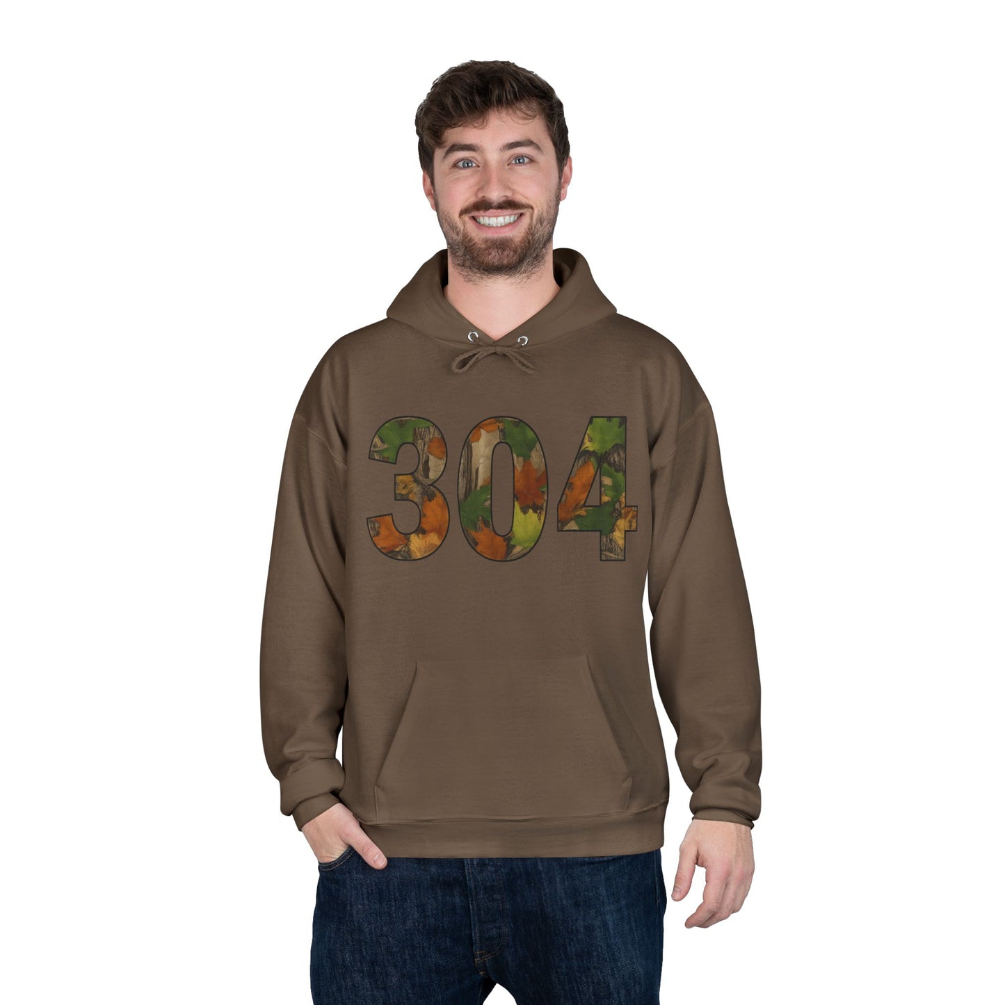 Camo '304' Hoodie — Camouflage Block Number Pullover