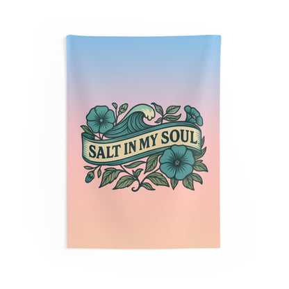 Salt in my Soul Beach Wall Tapestry