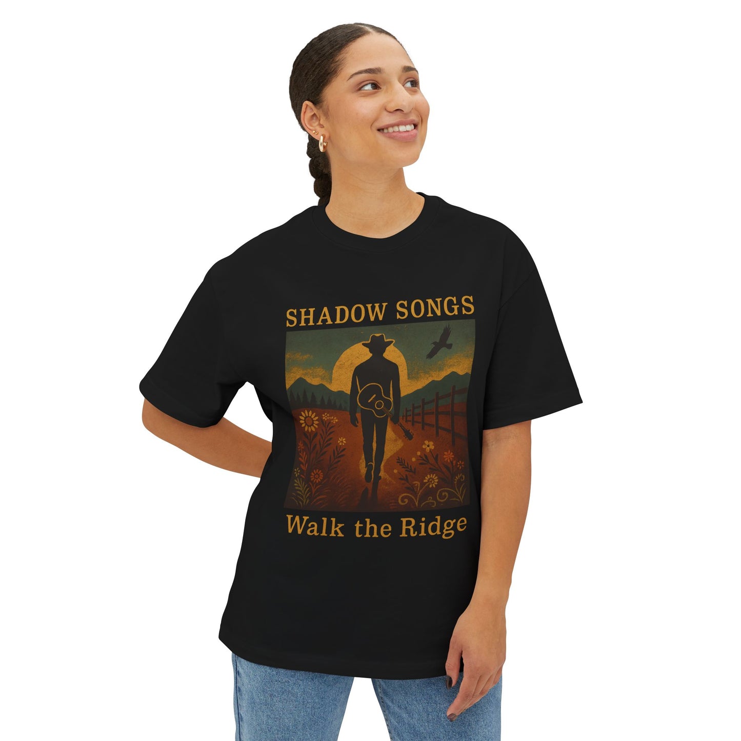 🎶 Shadow Songs Tee – Vintage Country Vibes 🤠✨