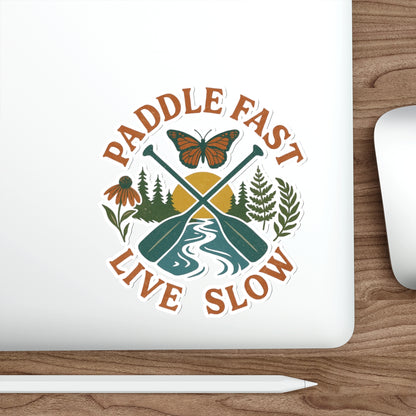 Adventure Water Rafting Die-Cut Stickers, Outdoor Paddle Decal, Traveler Vinyl Sticker, Nature Lover Gift, Explore Laptop Decal, Explore