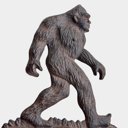Rustic Cast Iron Bigfoot Dinner Bell