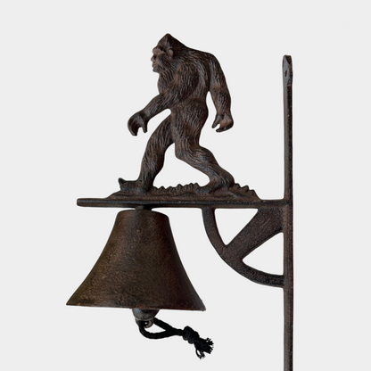 Rustic Cast Iron Bigfoot Dinner Bell