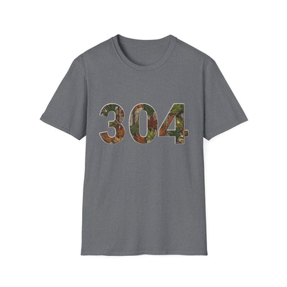 West Virginia Area Code Camo T-Shirt, WV Camo Tee, Mountain State Shirt, Appalachian Tee, 304 Area Code Shirt
