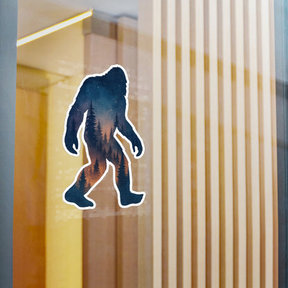 Bigfoot Forest Sticker – Sasquatch Yeti Cryptid Vinyl Decal