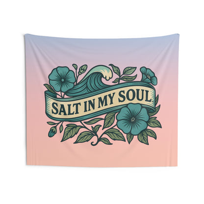 Salt in my Soul Beach Wall Tapestry