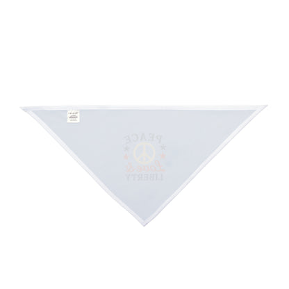 Peace, Love, Liberty – 4th of July Dog Bandana 🎆🐾