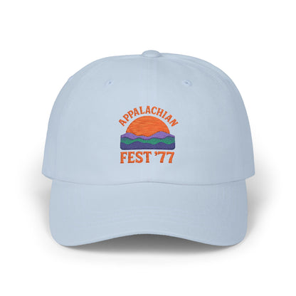 Stylish Classic Dad Cap with Retro Festival logo, Appalachia, 70's style