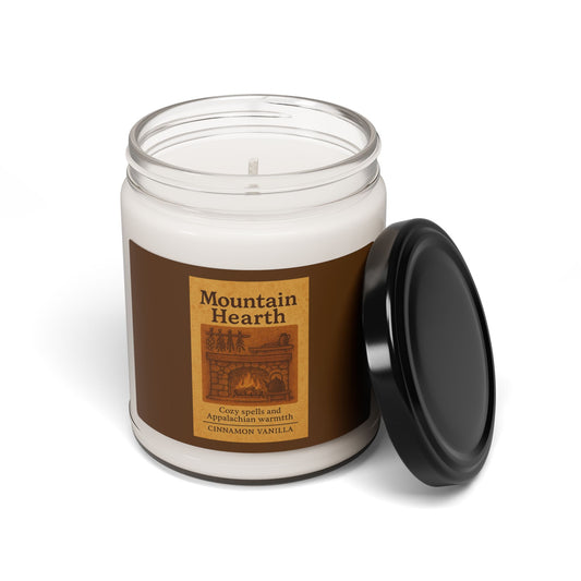 Soy Candle, Mountain Hearth Cinnamon Vanilla Scent, Cozy Evening Relaxation, Home Fragrance, Aromatherapy Candle, Gift for Her