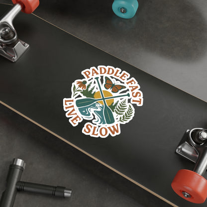 Adventure Water Rafting Die-Cut Stickers, Outdoor Paddle Decal, Traveler Vinyl Sticker, Nature Lover Gift, Explore Laptop Decal, Explore