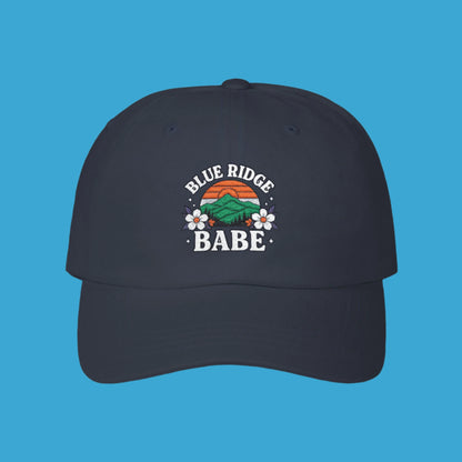 Classic Blue Ridge Babe Dad Cap, Dad Hat, Summer Accessory, Gift for Her, Outdoor Style, Casual Fashion