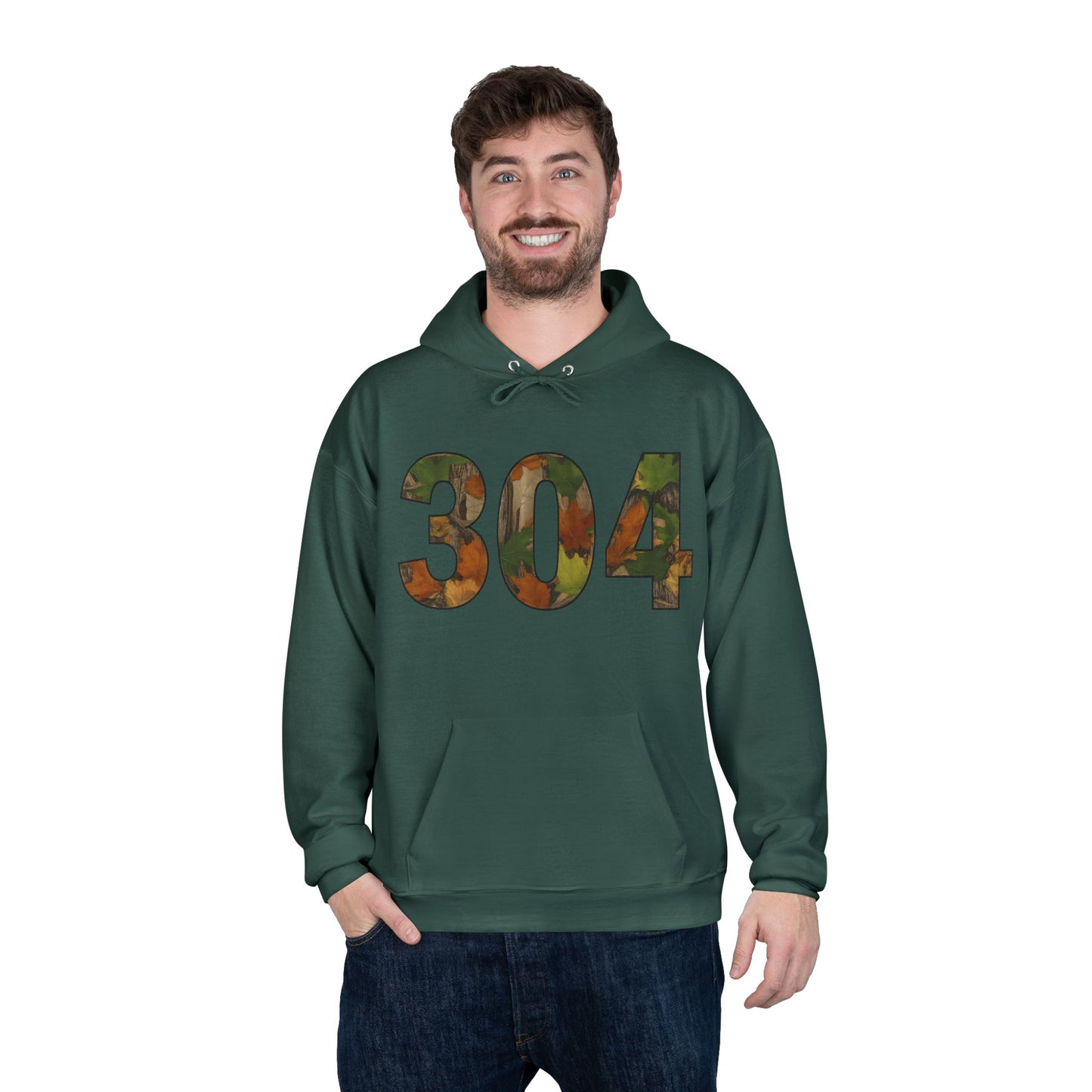 Camo '304' Hoodie — Camouflage Block Number Pullover
