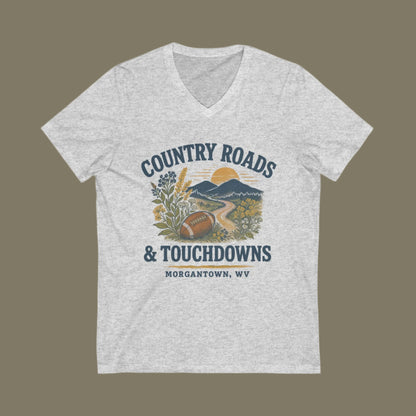 West Virginia Football Game Day V-Neck Tee Shirt