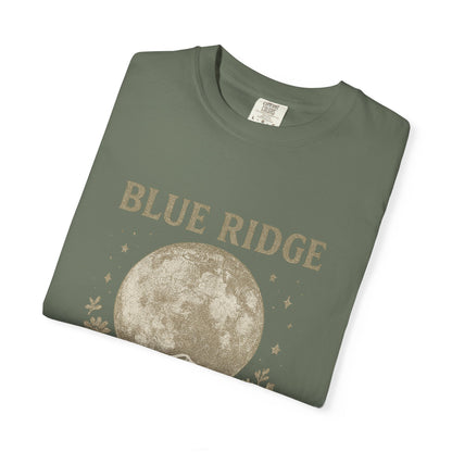 Blue Ridge Moon Celestial T-shirt, Mountain Sky Graphic Tee, Nature Lover Gift, Boho Shirt, Astronomy Top, Men Women Unisex Fashion