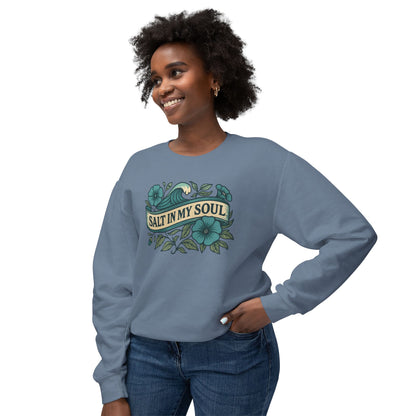 Coastal Comfort Sweatshirt, Beach Lover Gift, Casual Crewneck, Summer Vibes Apparel, Unique Souvenir Hoodie, Gift for Ocean Lovers