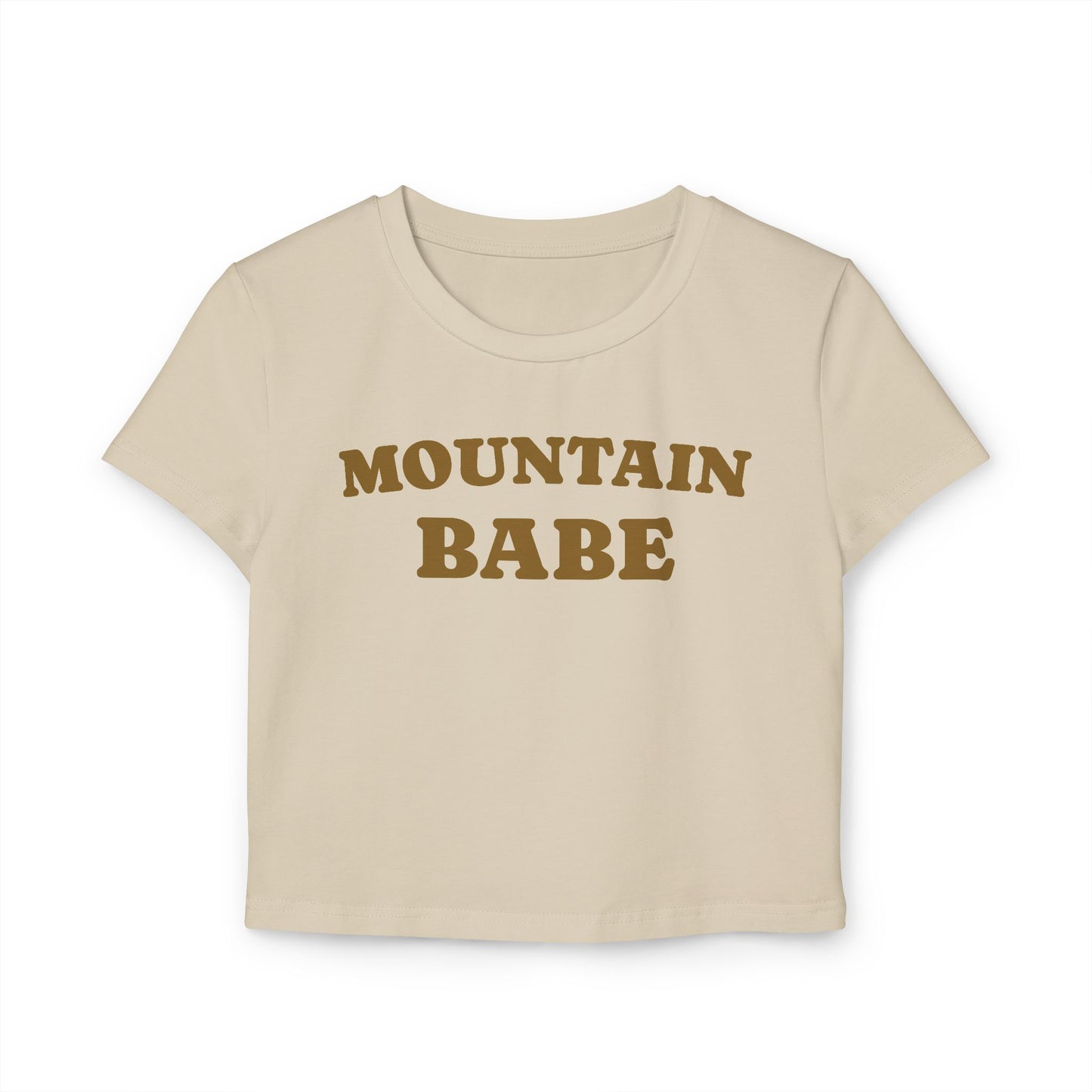 Mountain Babe Crop Tee – Vintage-Inspired Baby Tee
