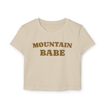 Mountain Babe Crop Tee – Vintage-Inspired Baby Tee