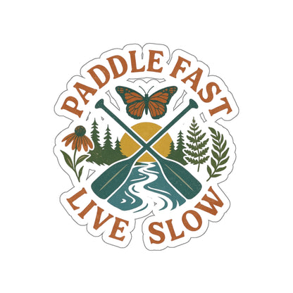 Adventure Water Rafting Die-Cut Stickers, Outdoor Paddle Decal, Traveler Vinyl Sticker, Nature Lover Gift, Explore Laptop Decal, Explore