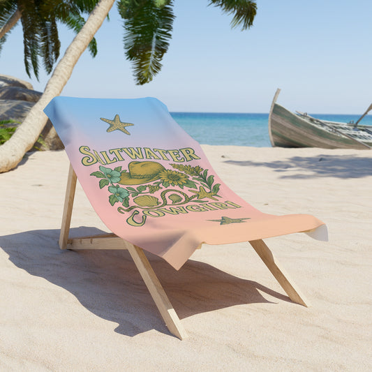 Saltwater Cowgirl Beach Towel