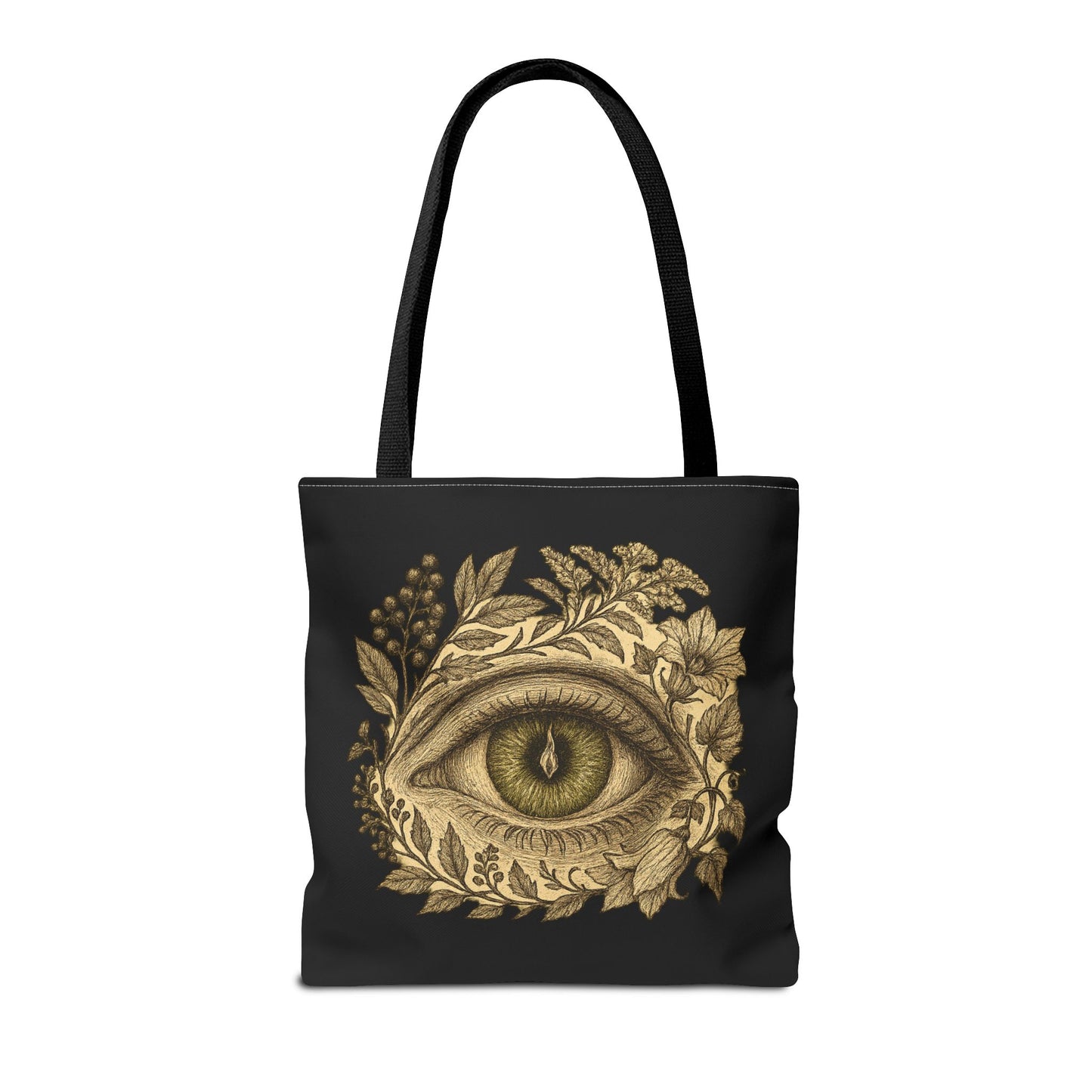 Floral Green Eye Tote Bag
