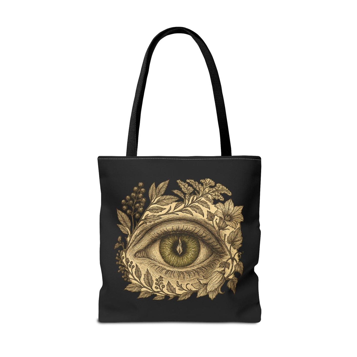 Floral Green Eye Tote Bag