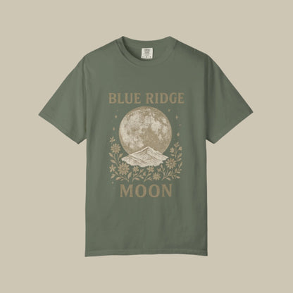 Blue Ridge Moon Celestial T-shirt, Mountain Sky Graphic Tee, Nature Lover Gift, Boho Shirt, Astronomy Top, Men Women Unisex Fashion