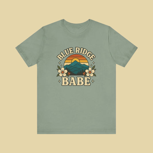Blue Ridge Babe Oversized T Shirt, Mountain Lover Tee, Summer Vibes Shirt, Casual Graphic Tee, Outdoorsy Top, Hiking Shirt