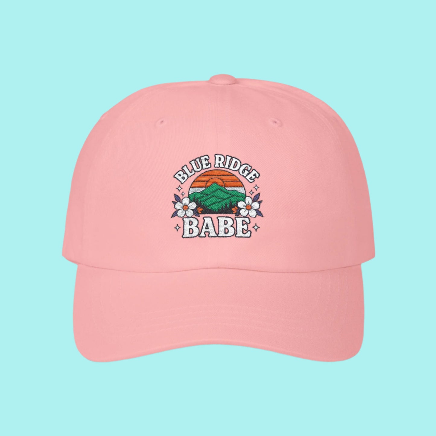 Classic Blue Ridge Babe Dad Cap, Dad Hat, Summer Accessory, Gift for Her, Outdoor Style, Casual Fashion