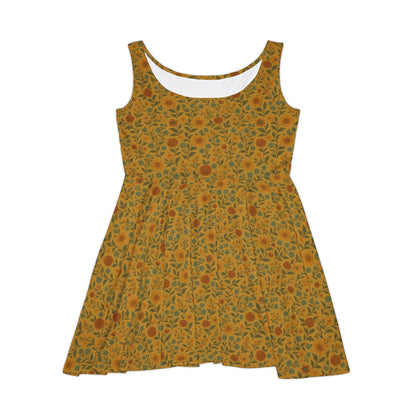 Sunflower Skater Dress – Late Summer Bloom