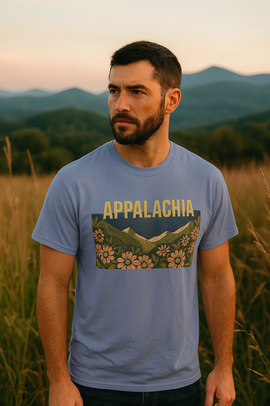Boho Appalachian Moon Phases T-Shirt, Nature Lover Tee, Outdoor Adventure Apparel, Gift for Hikers, Festival Wear, Eco-Friendly Fashion