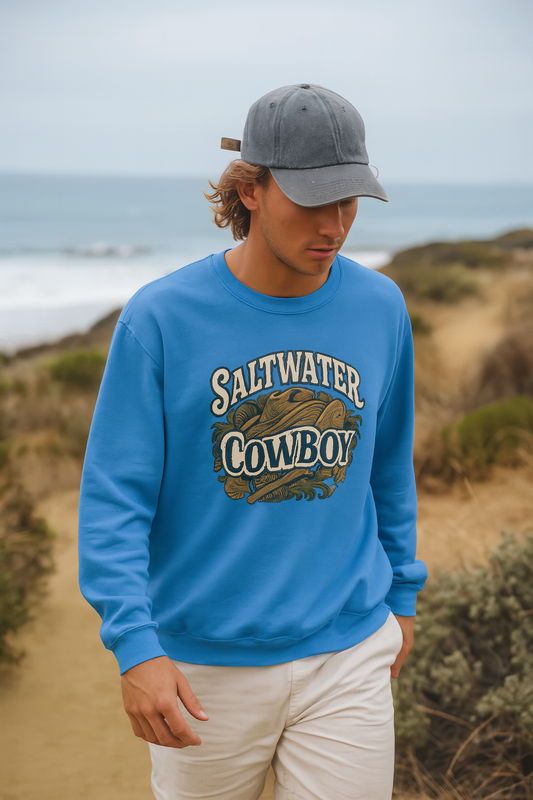 Saltwater Cowboy Beach Crewneck