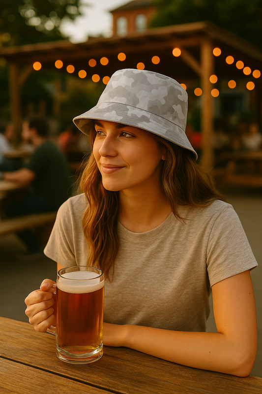 Faded Gray Camo Bucket Hat – Modern Outdoorsman Style