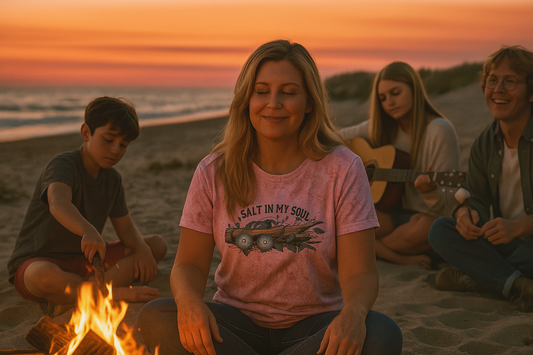 Salt in My Soul Tie-dyed Beach Tee