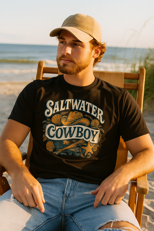 Saltwater Cowboy Beach Tee