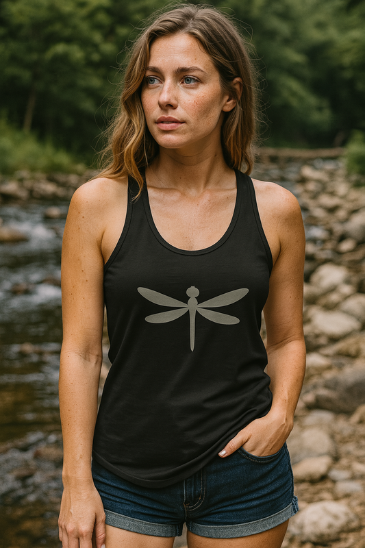 Racerback Tank Dragonfly Yoga Top - Wild Waters Collection