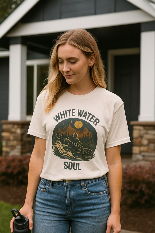 🌊🚣‍♀️Whitewater Soul Tee 🌲 | Kayaking Spirit & River Vibes