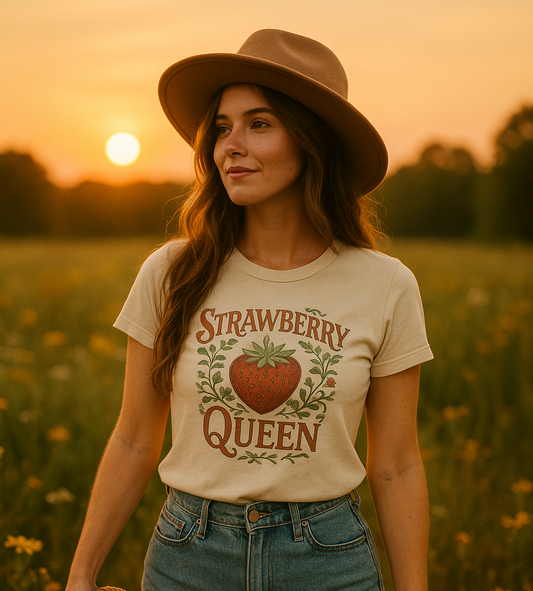 Strawberry Queen Tee 🍓 | Vintage Vibes & Country Soul