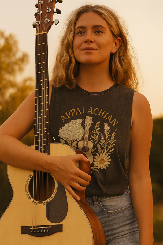 👑 Appalachian Queen Stonewash Tank 👕🎶 | Vintage Country Cool