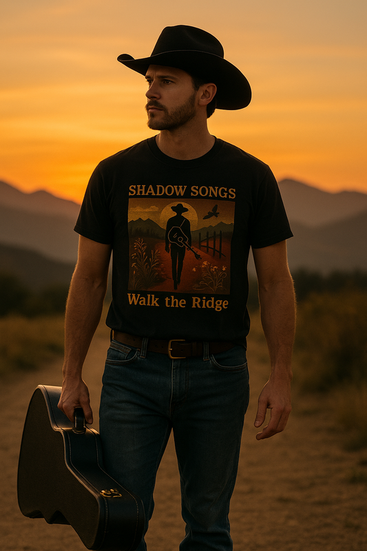 🎶 Shadow Songs Tee – Vintage Country Vibes 🤠✨
