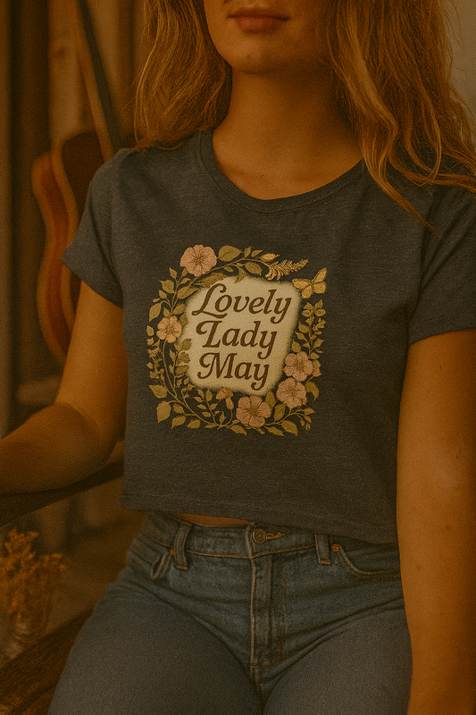 Lovely Lady May, Vintage Floral T-Shirt