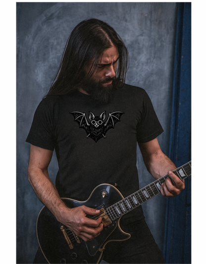 Gothic Bat and Candle Arch T-shirt- Prince of Darkness Tee | Unisex
