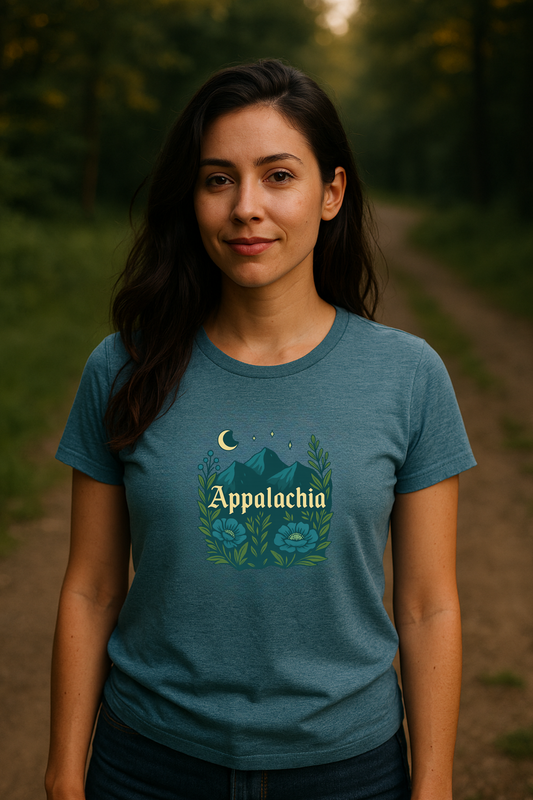 Unisex t-shirt- 🌙 Appalachia Moonlit Mountains